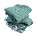 Muslin Burp Cloths 4 Pack Large 20" by 10" 100% Cotton 6 Layers Extra Absorbent and Soft by Synrroe - Image 4